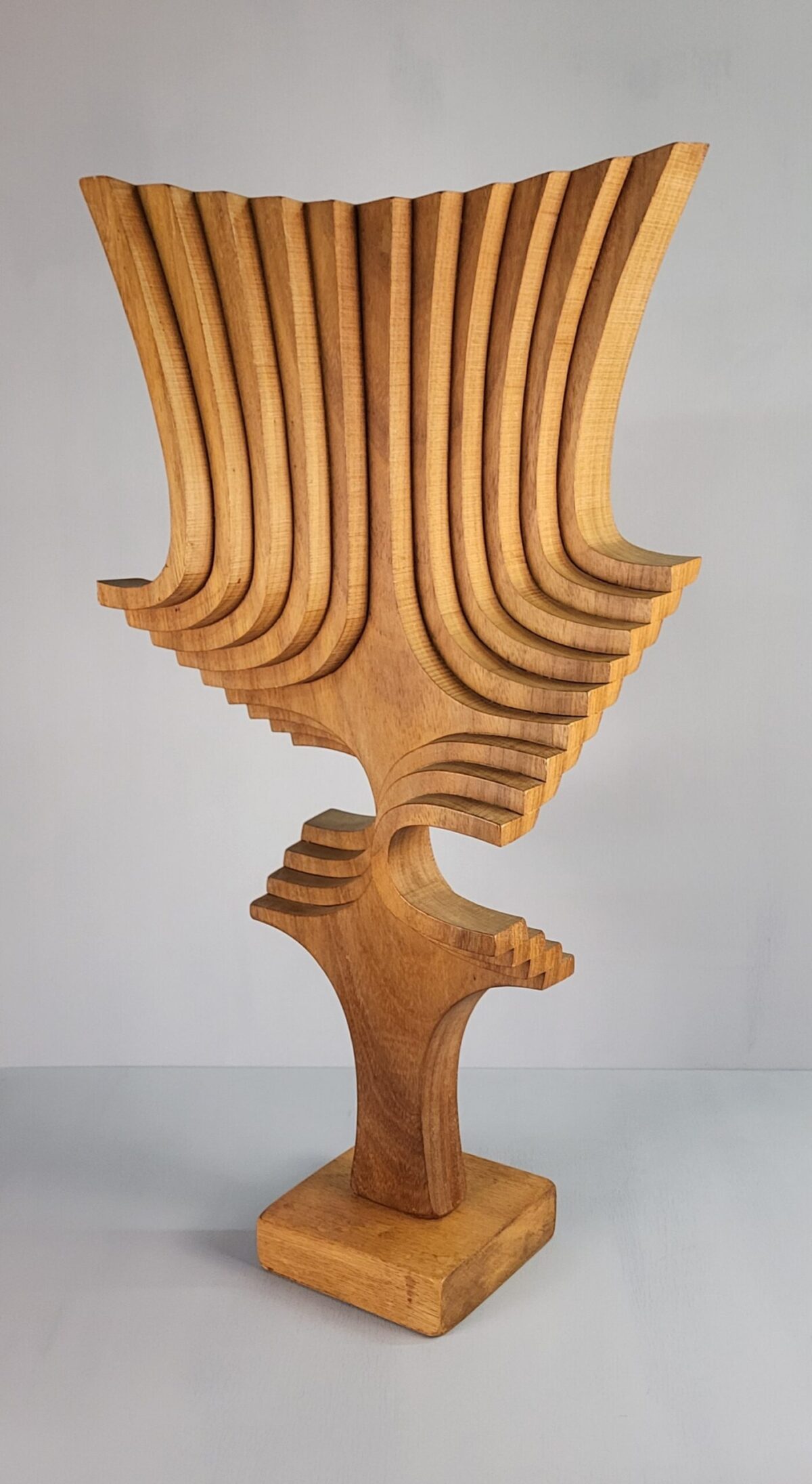 Large Abstract Wood Sculpture by Brain Wilsher