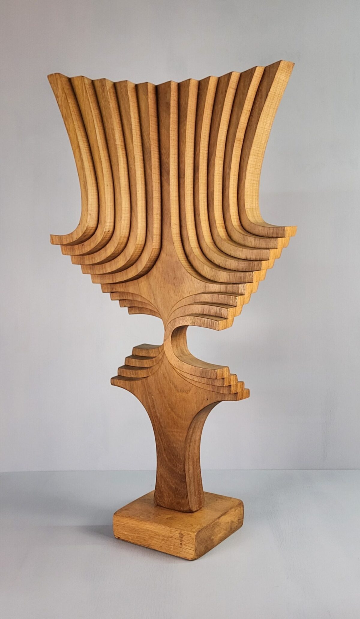 Large Abstract Wood Sculpture by Brain Wilsher