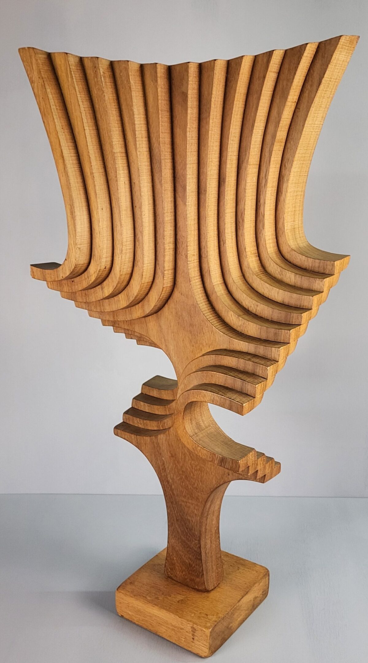 Large Abstract Wood Sculpture by Brain Wilsher