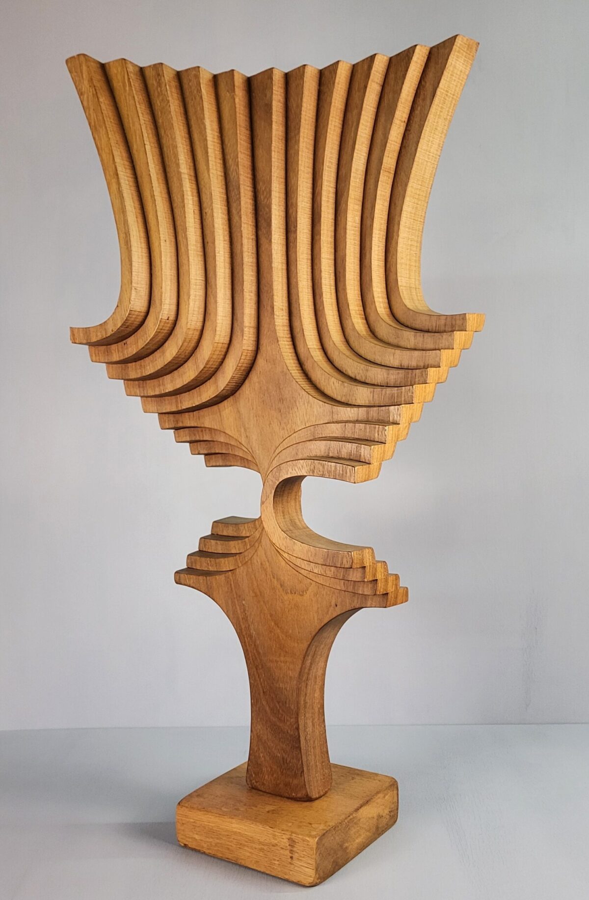 Large Abstract Wood Sculpture by Brain Wilsher