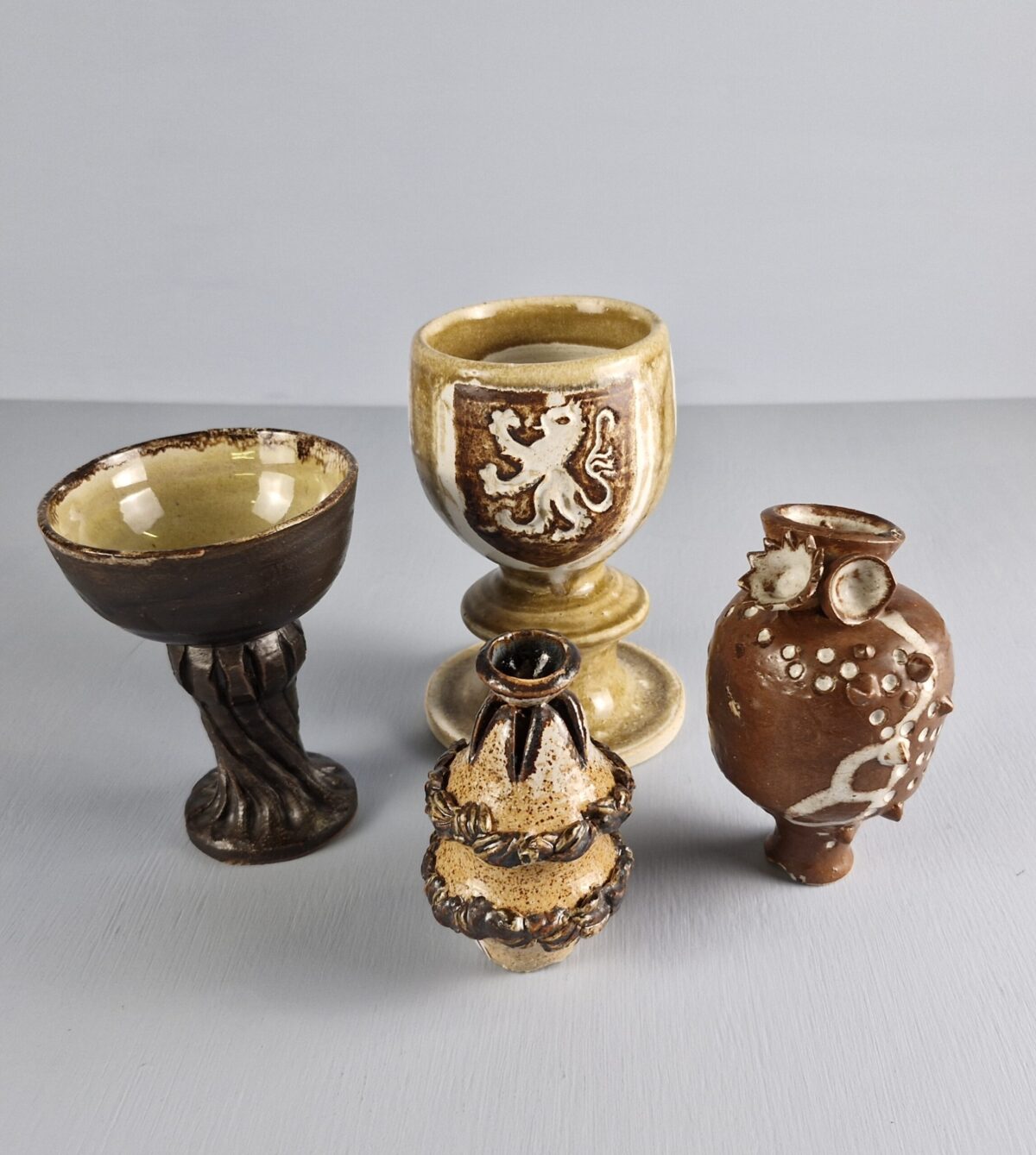 Four Mid Century Goblets