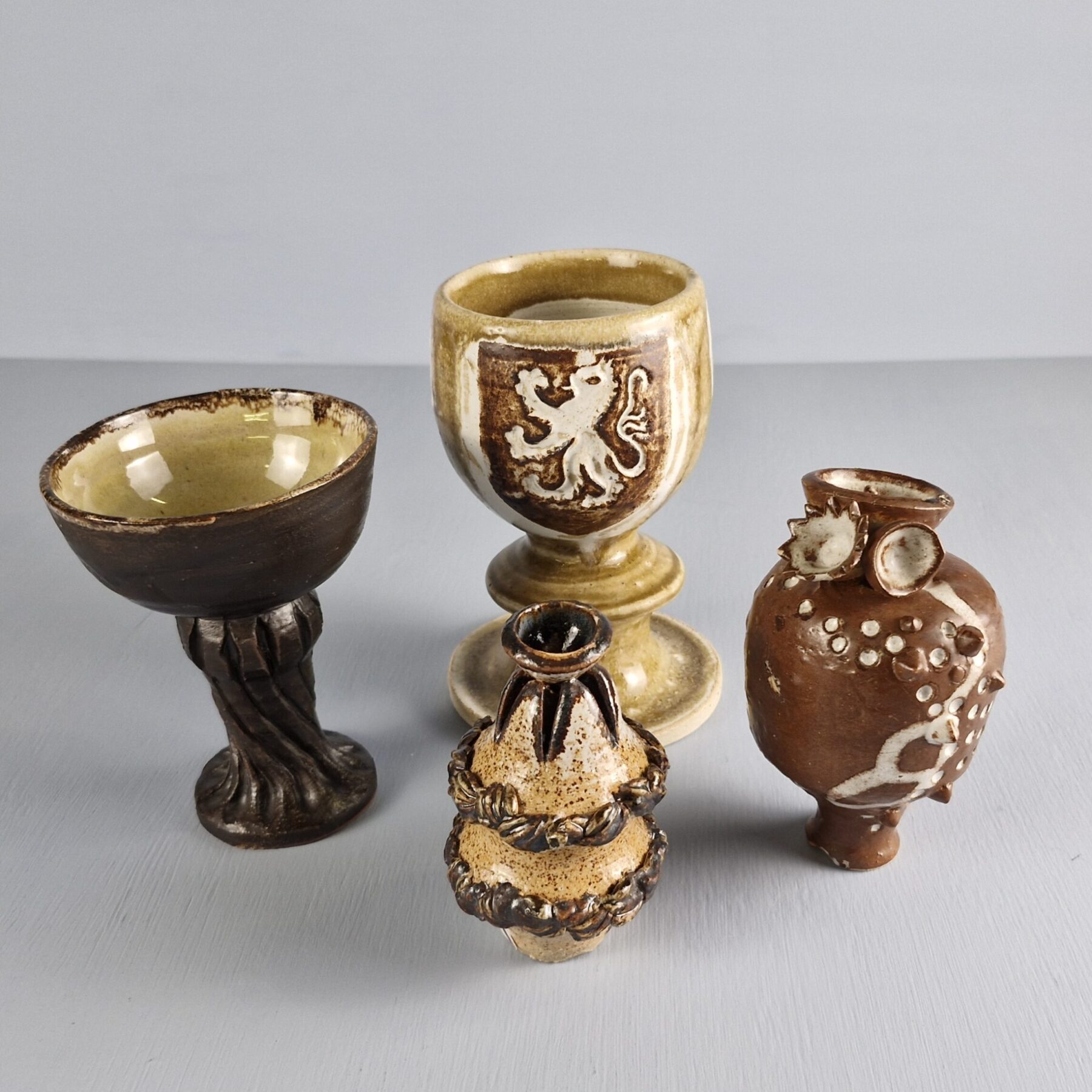 Four Mid Century Goblets