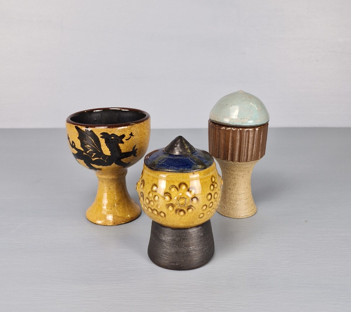 Collection of Three Mid Century Goblets