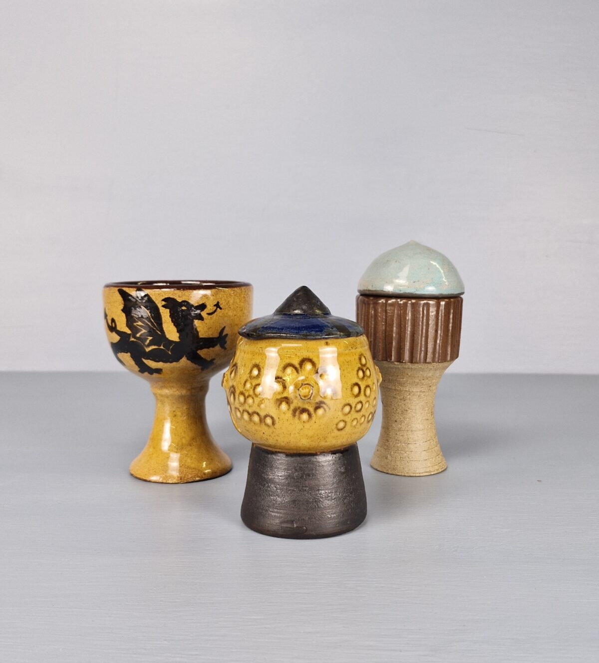 Collection of Three Mid Century Goblets