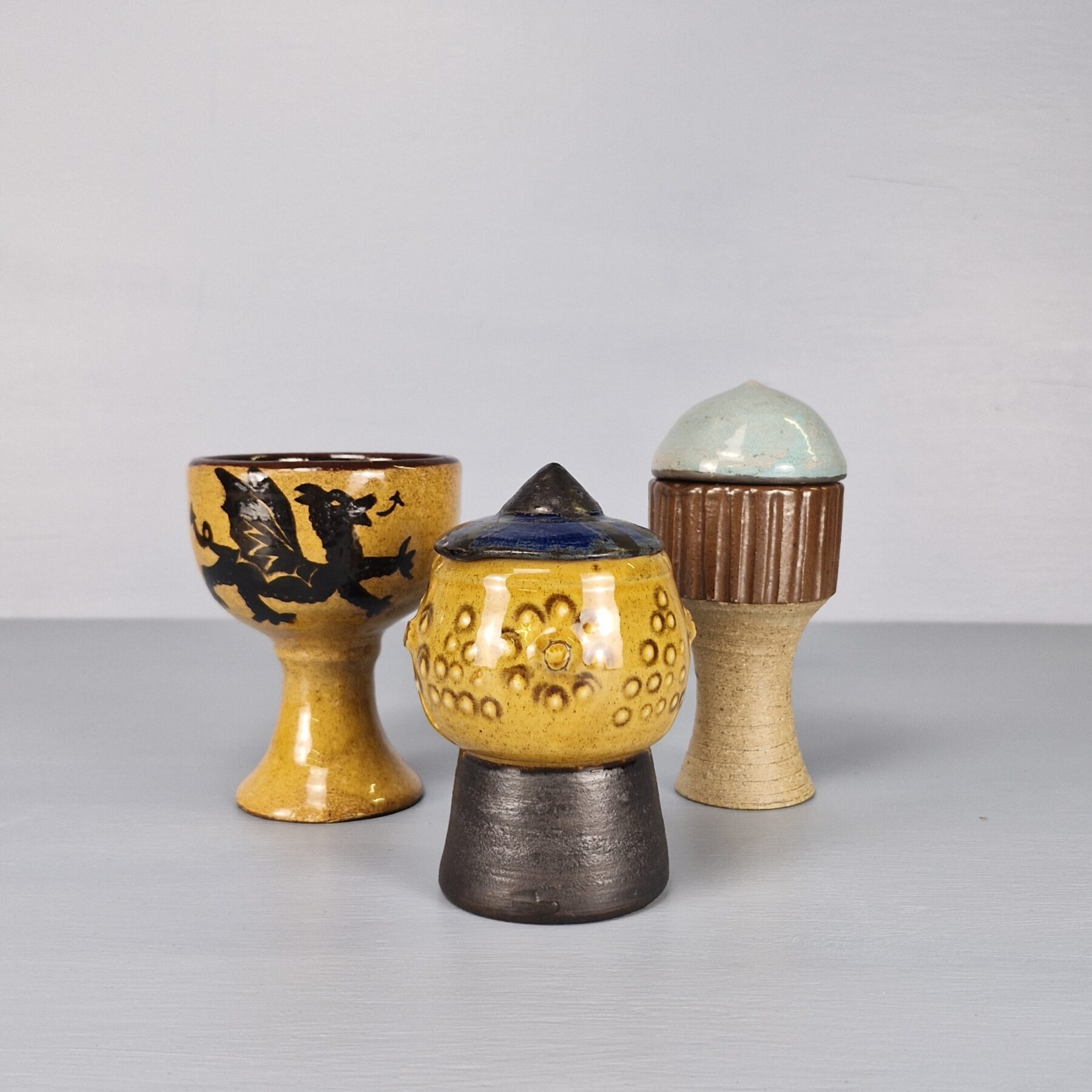 Collection of Three Mid Century Goblets