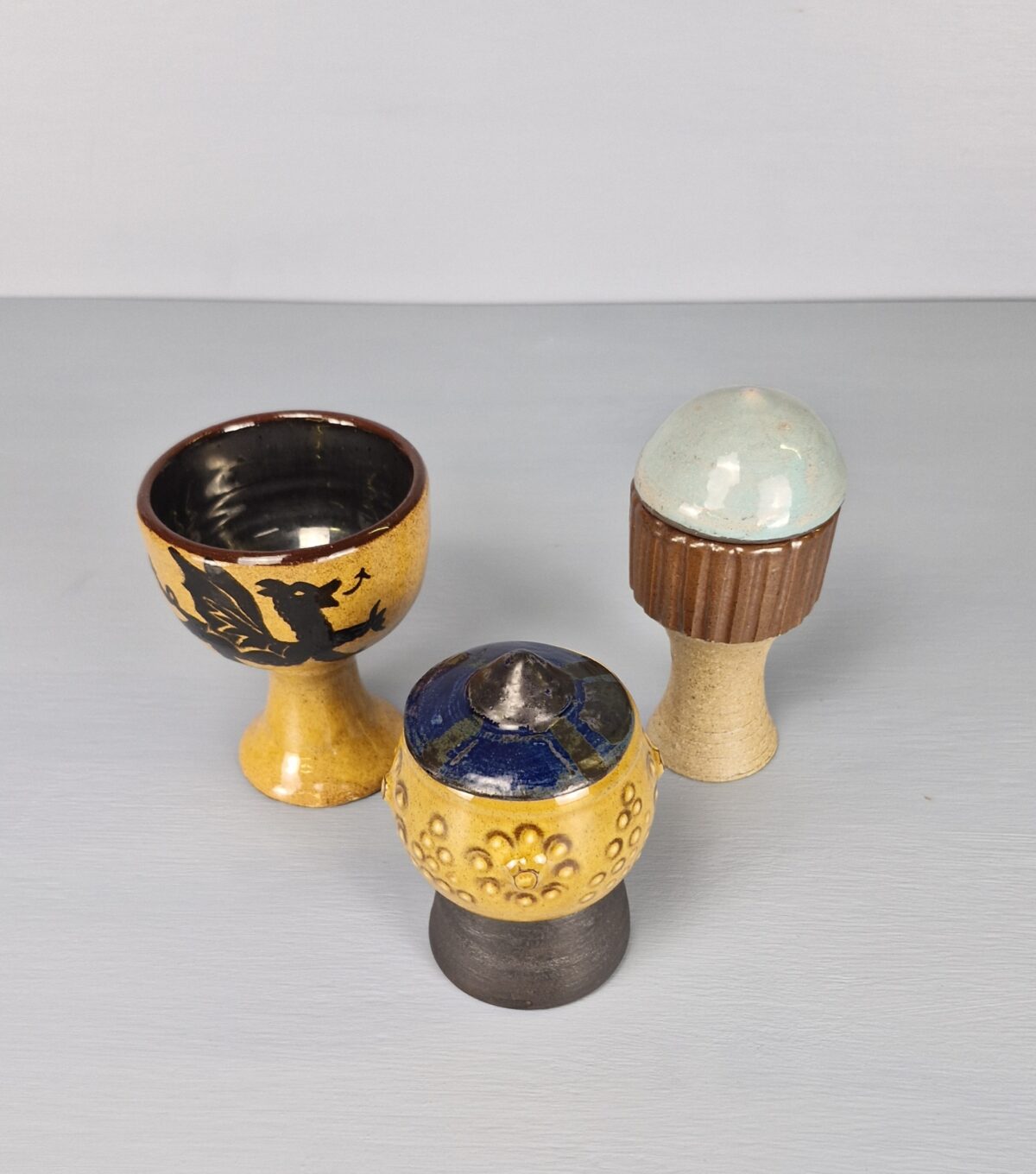 Collection of Three Mid Century Goblets