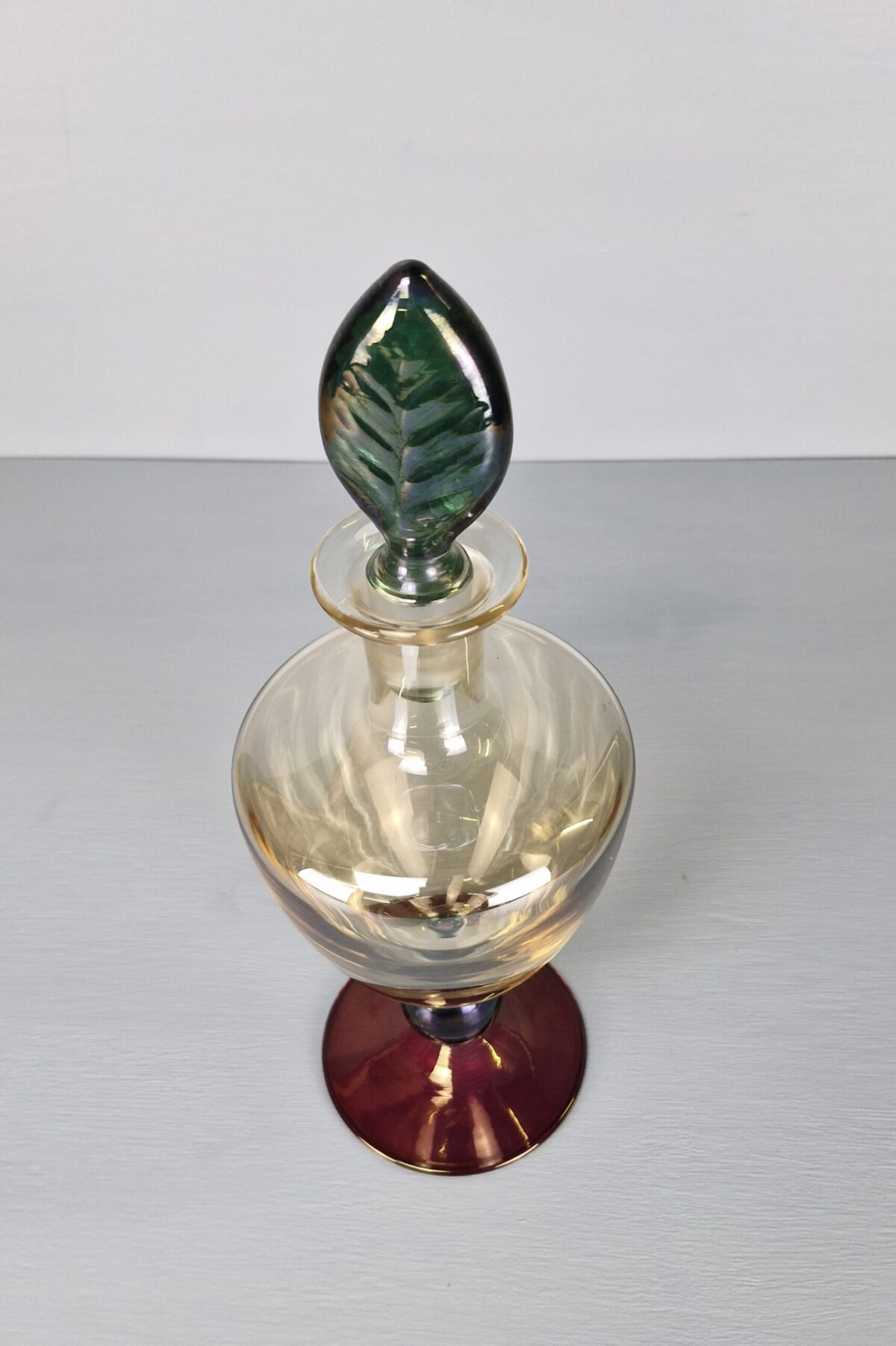 Mid Century Glass Decanter by Krosno