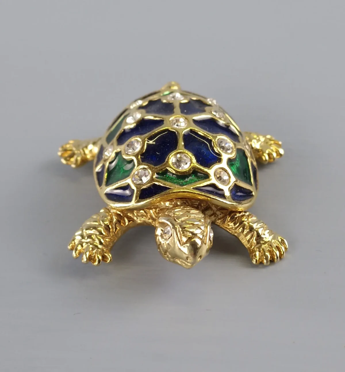 Enamel Turtle Brooch