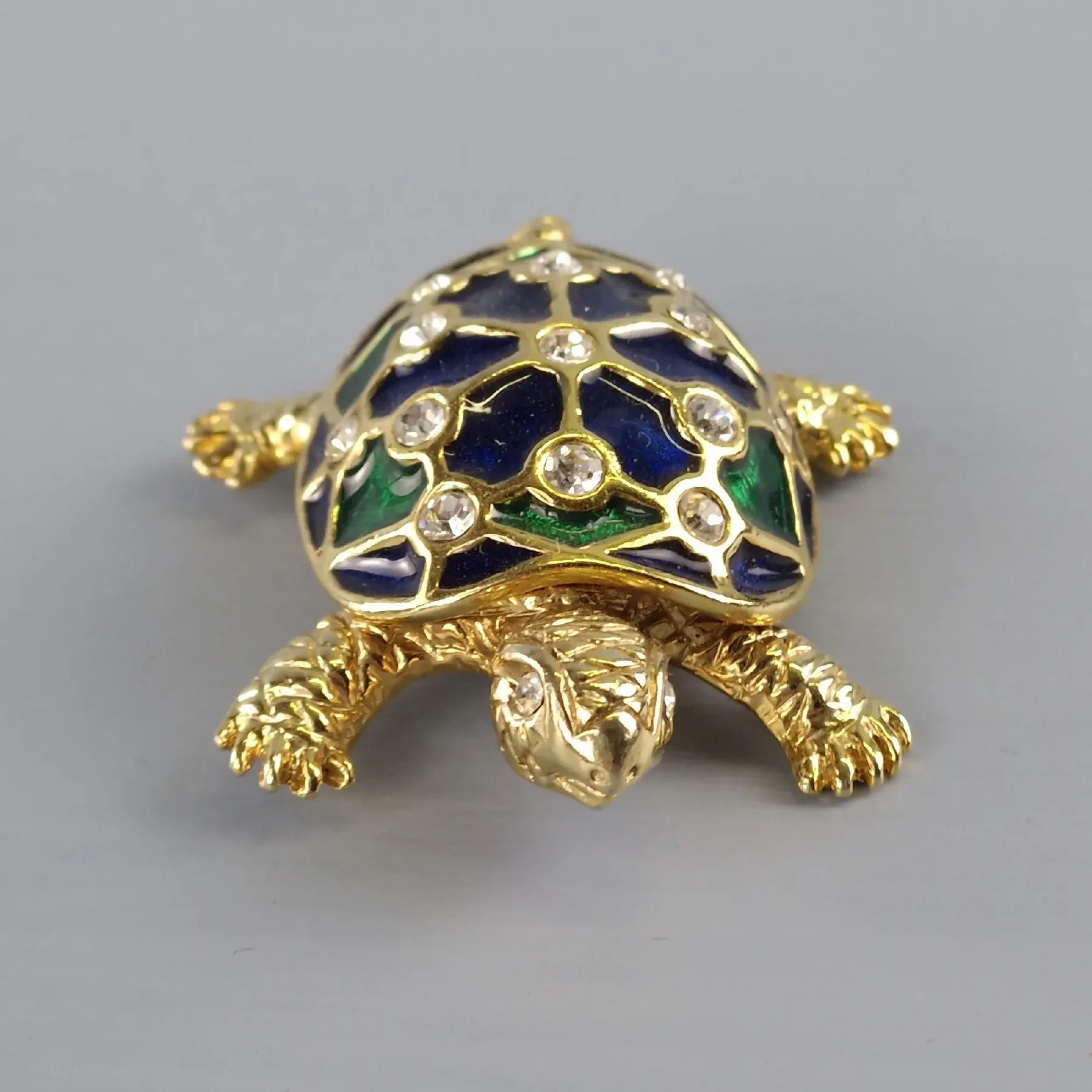 Enamel Turtle Brooch