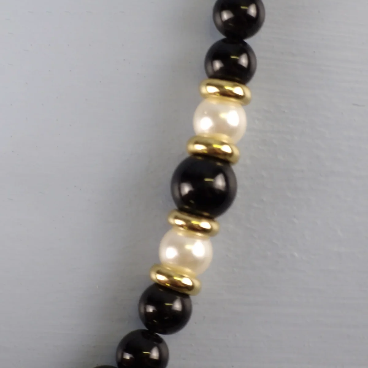 Black & Pearl Necklace