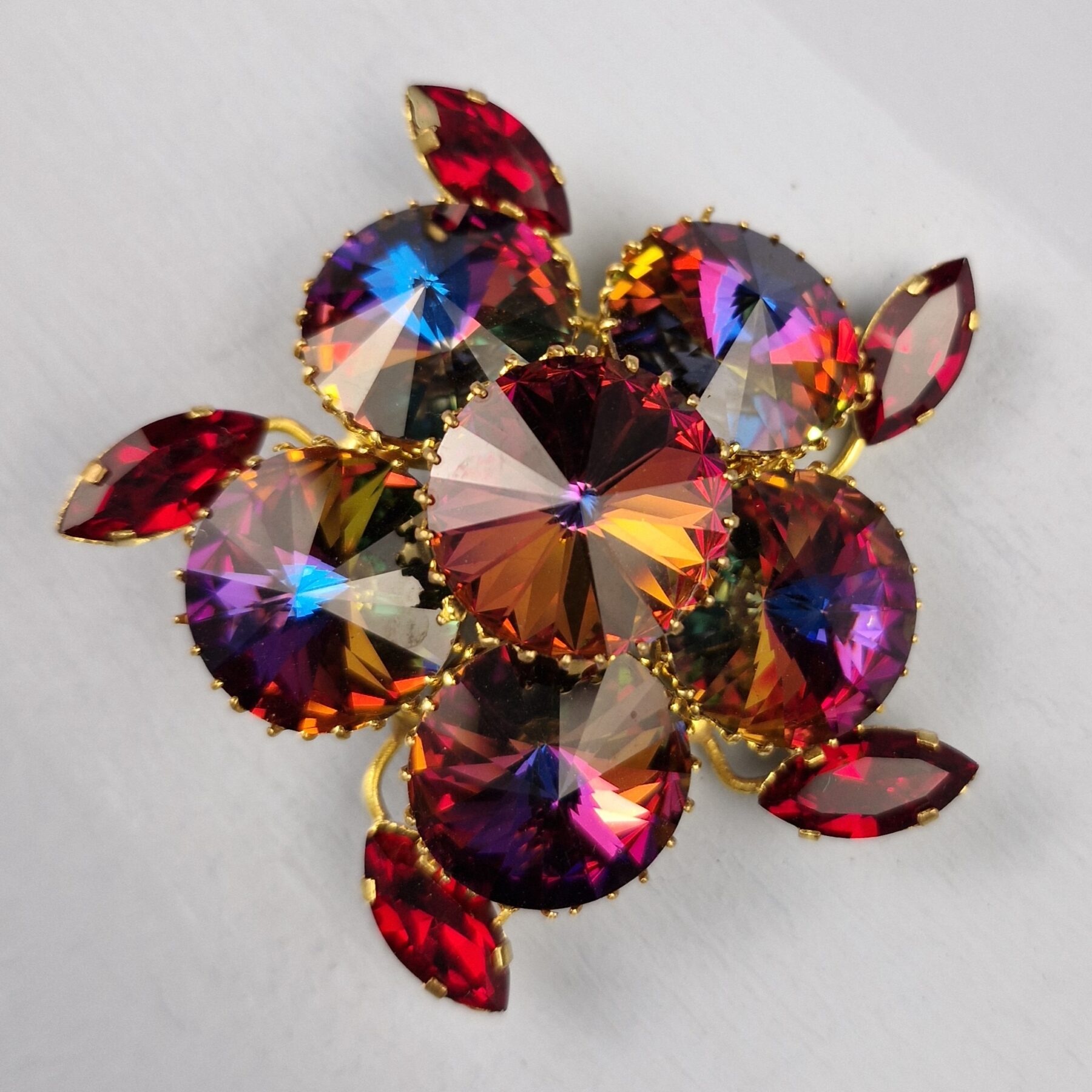 Vintage Austrian Crystal Brooch