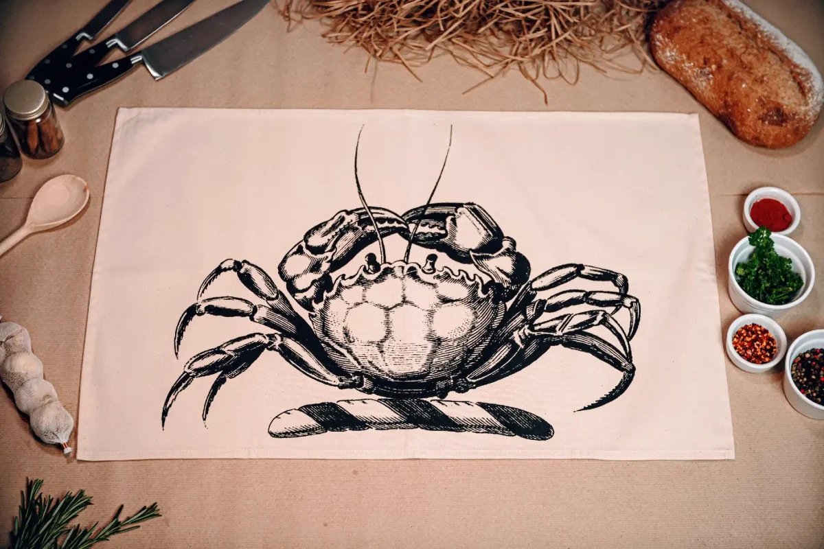 Crab Tea Towel