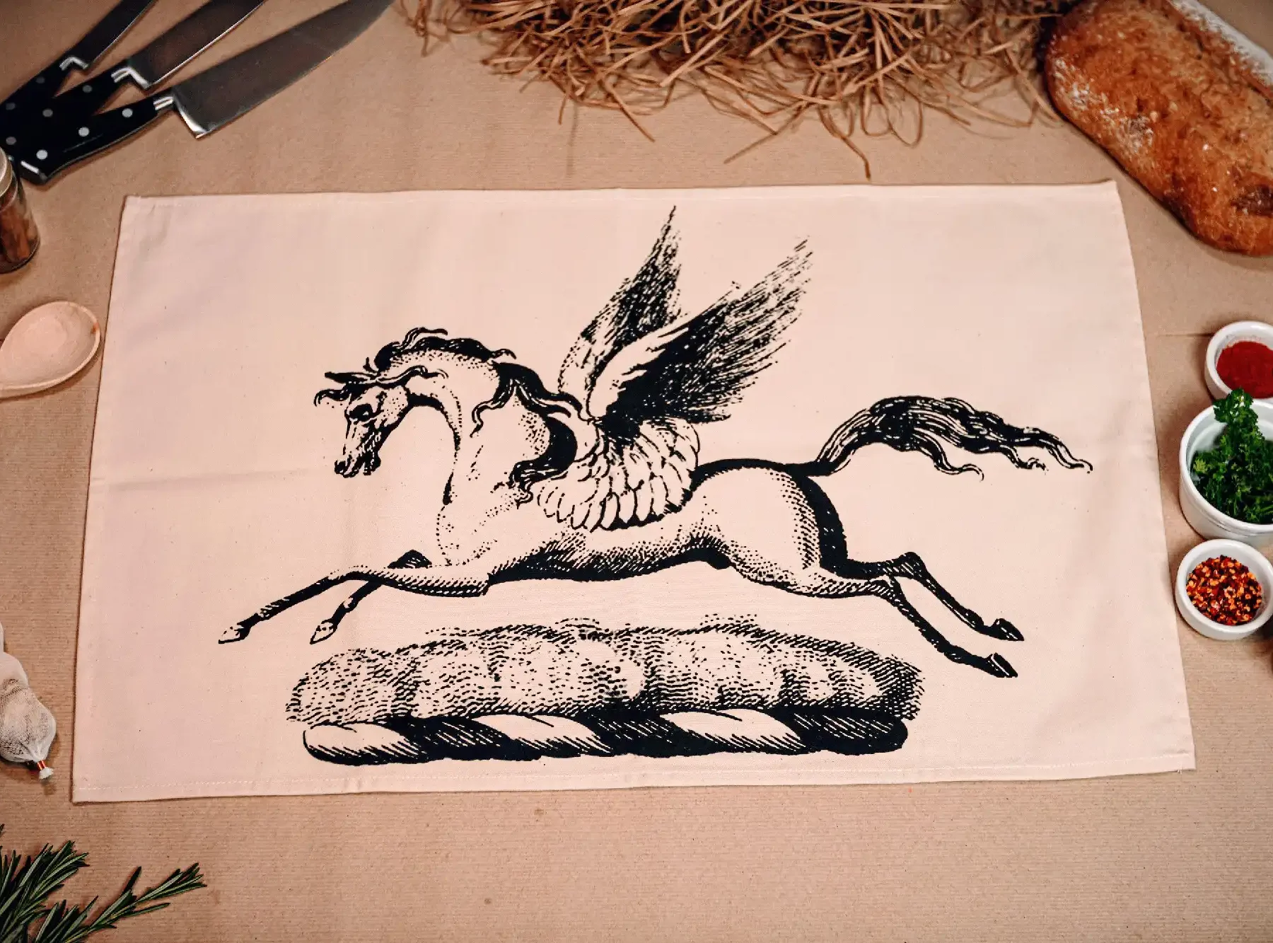 Pegasus Tea Towel