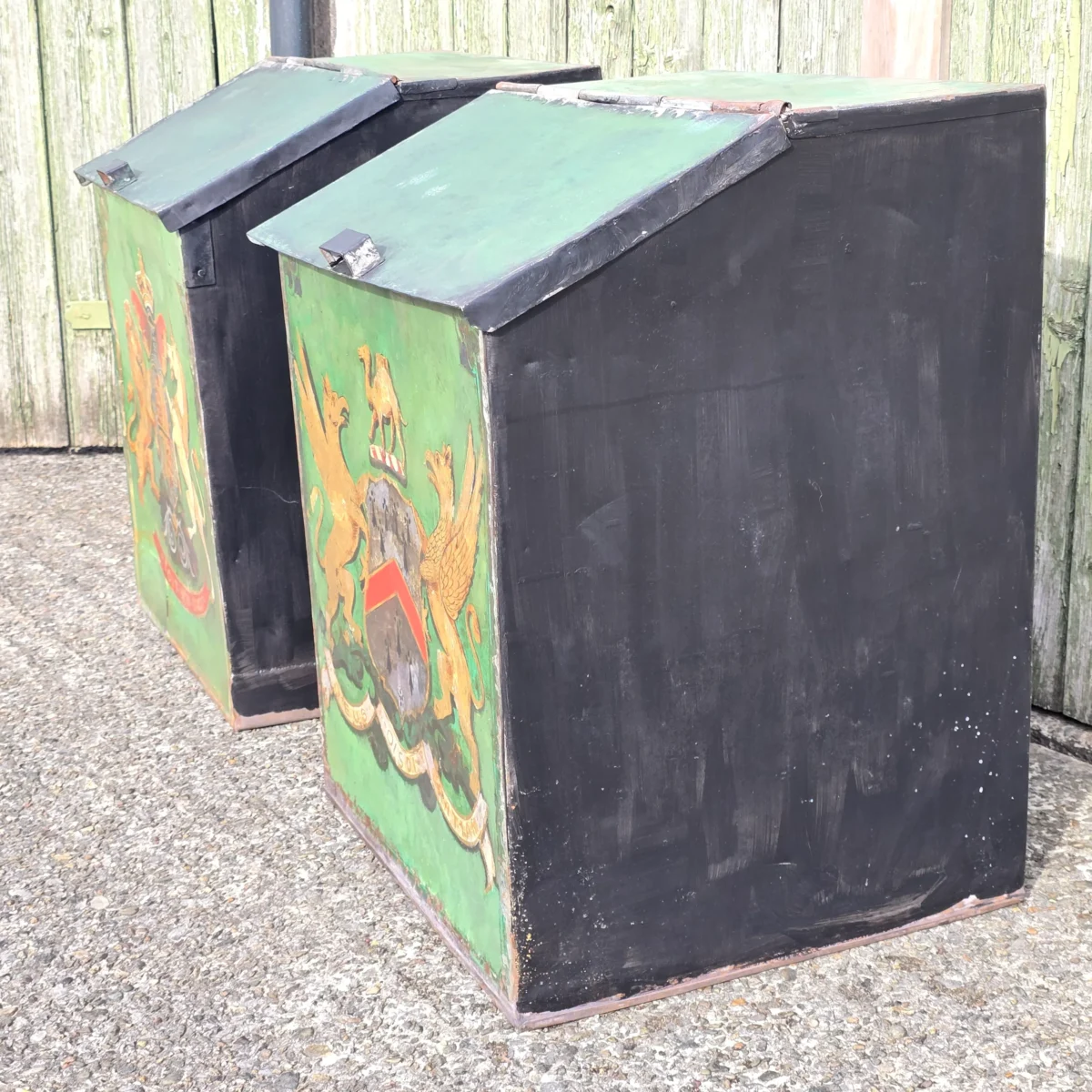 19th Century Toleware Grocer's Bins