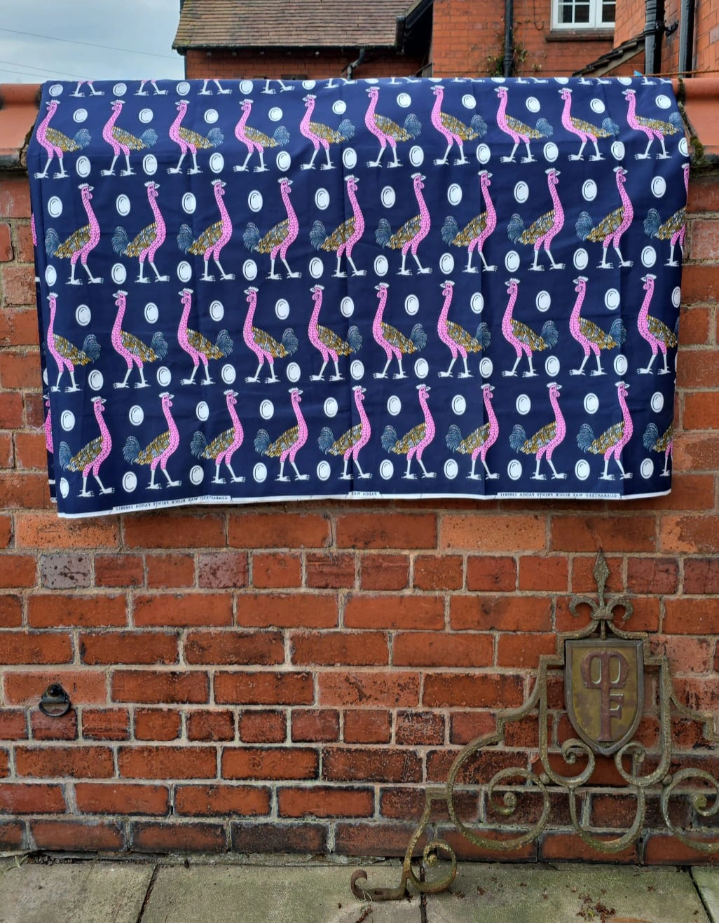 Pink Bird Wax Prints