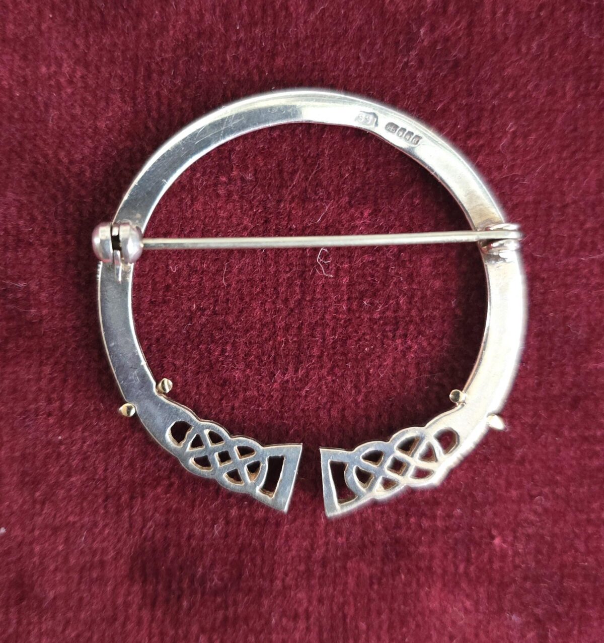 Silver Celtic Brooch Made in Shetland - Image 3
