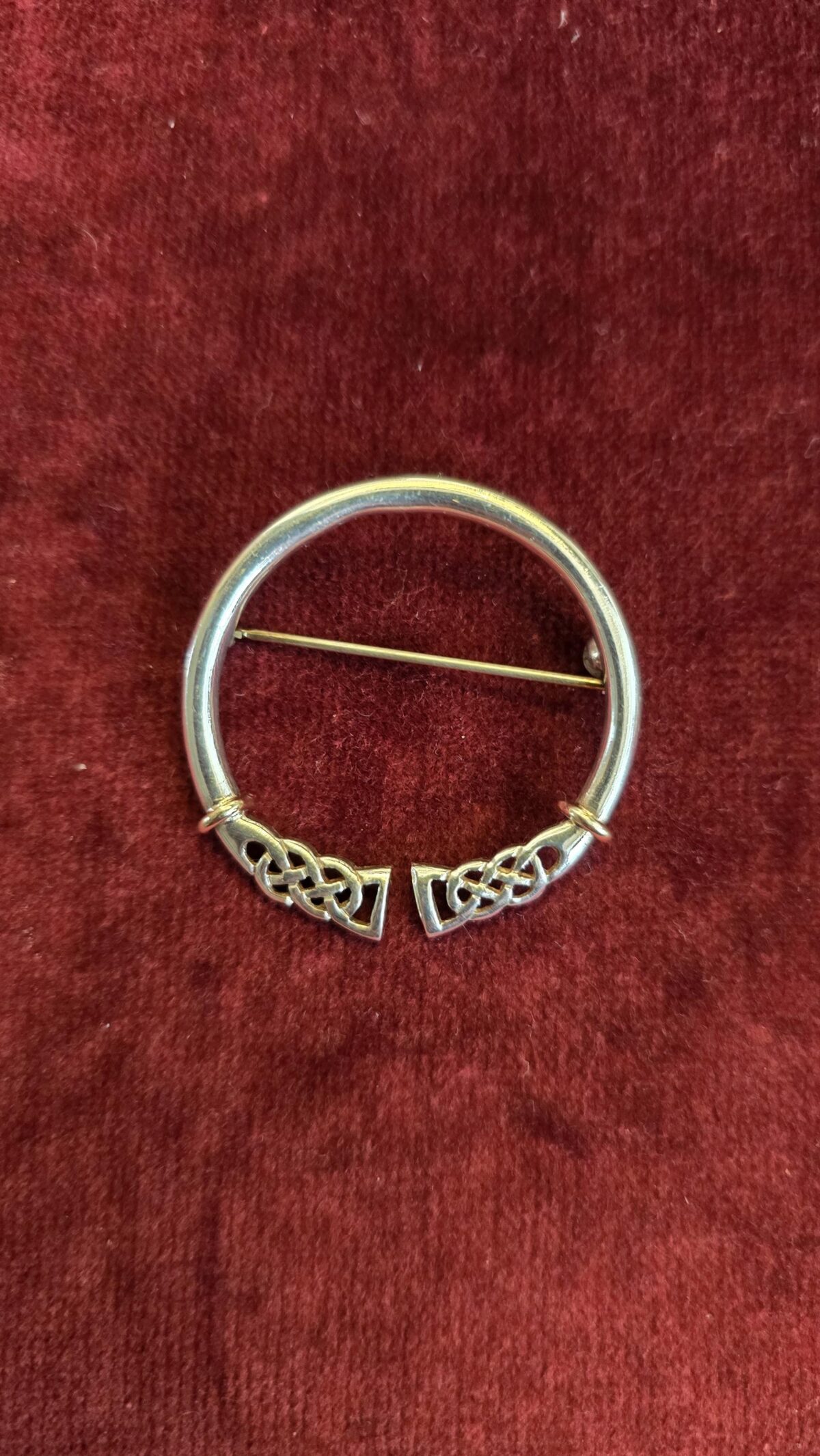 Silver Celtic Brooch Made in Shetland - Image 2