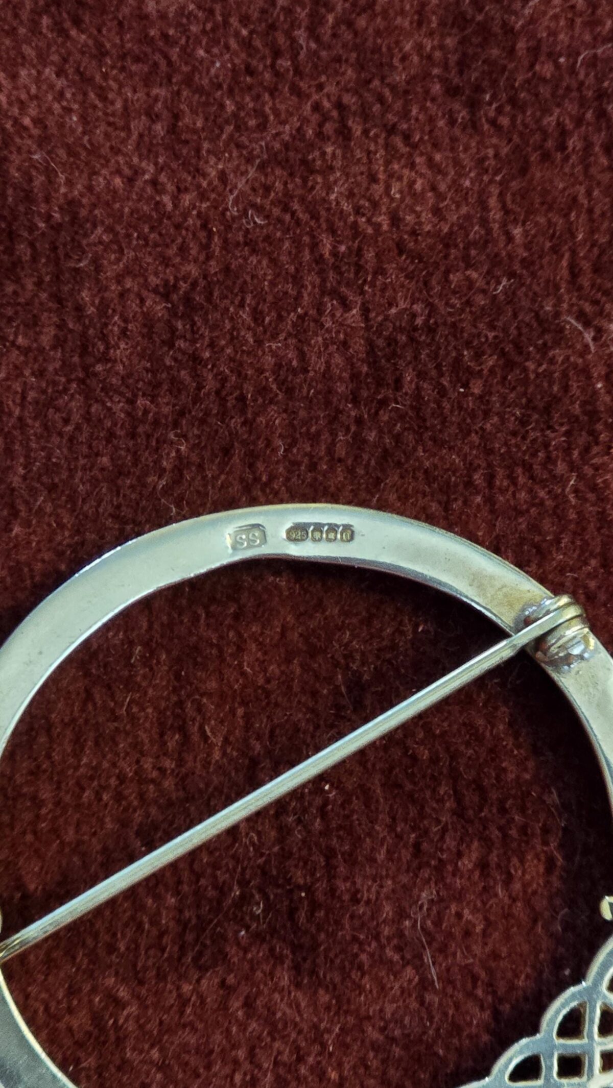 Silver Celtic Brooch Made in Shetland - Image 6